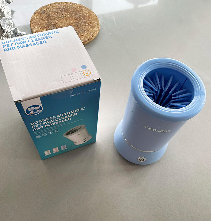 Our Dogs Got An Electric Dog Paw Cleaner For Christmas That Cleans By Rotating