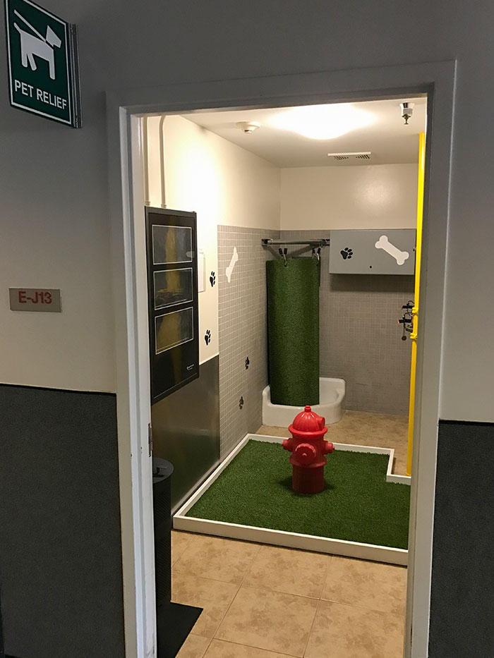 Pet Pooping Station At The Airport