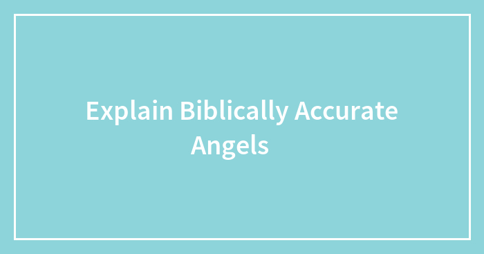 Explain Biblically Accurate Angels 😇
