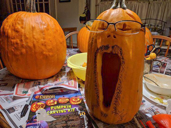 Boo! Sorry If I Startled You Guys, But Tonight I Made A Rentoid Jack-O'-Lantern To Get Me In The Spooky Halloween Spirit