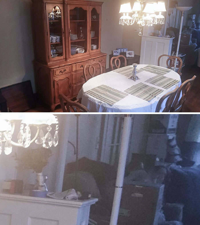 Moved Into A New House, Unpacking, And Took A Picture. Who The Hell Is Sitting On My Couch?