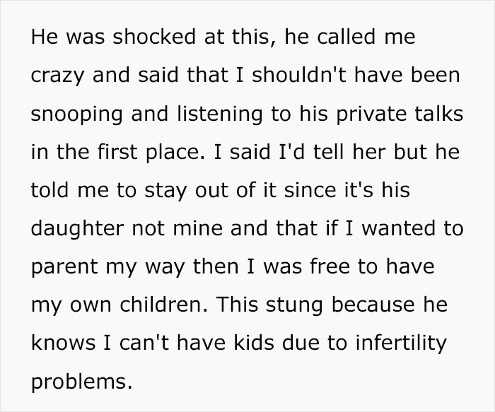 Stepmom Asks If She Should Tell Stepdaughter That Her Dad Installed A Tracking Device In A Car He Gifted Her