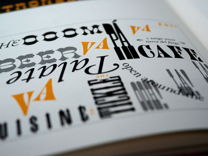 Assorted typography designs showcasing creative drawing prompts on a page.