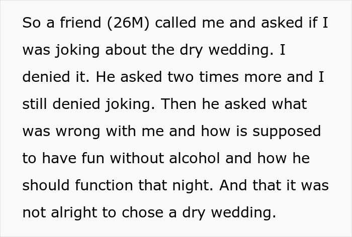 “He Flipped Out On Me And I Took His Invitation Back”: Bride-To-Be Organizes A ‘Dry’ Wedding, Outrages One Of Her Guests “He Flipped Out On Me And I Took His Invitation Back”: Bride-To-Be Organizes A ‘Dry’ Wedding, Outrages One Of Her Guests
