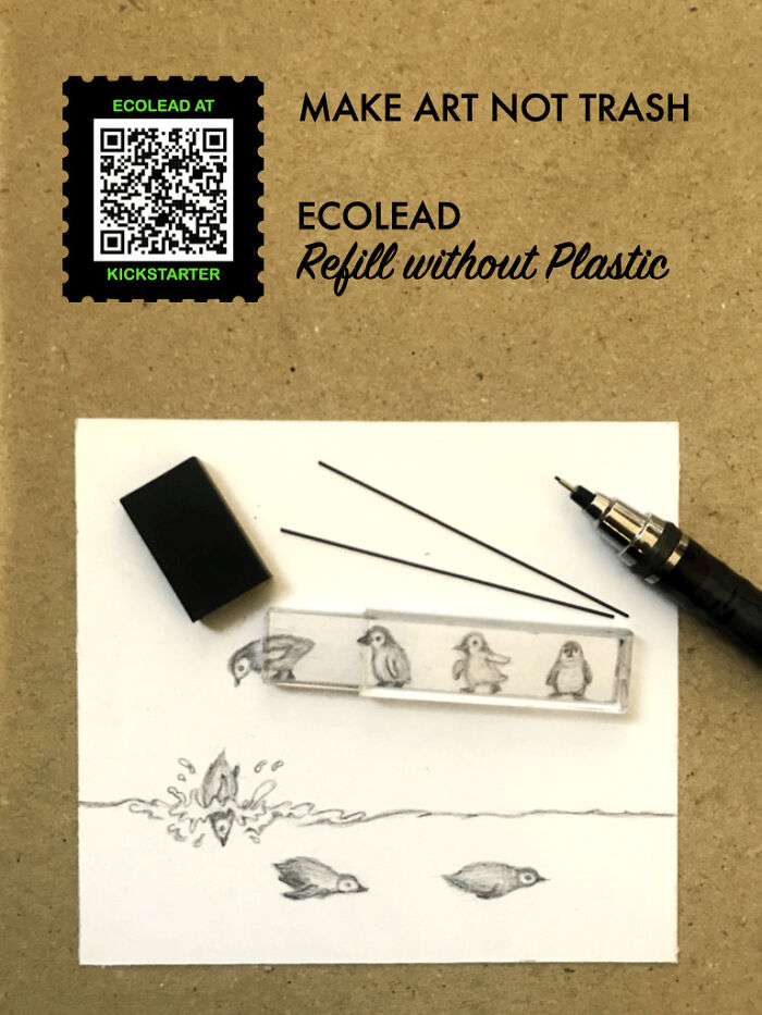 Draw Penguins Without Plastic Trash