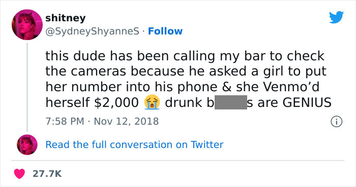 Stealing From A Guy Who Asked You Out