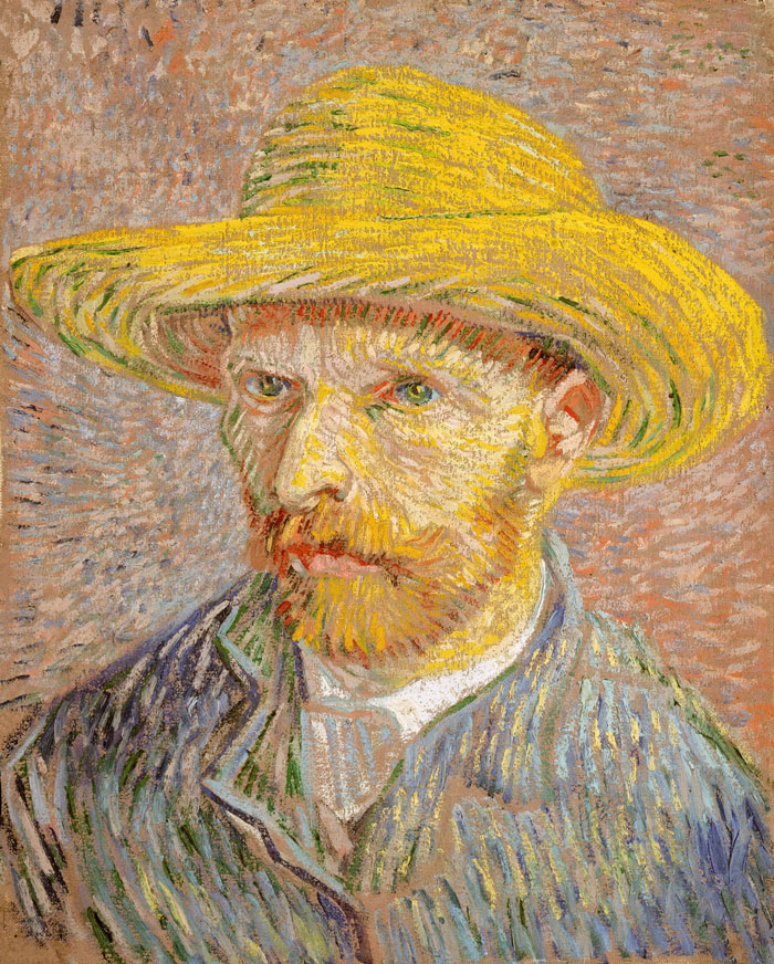 Portrait painting of a bearded man in a straw hat, showcasing historical importance.