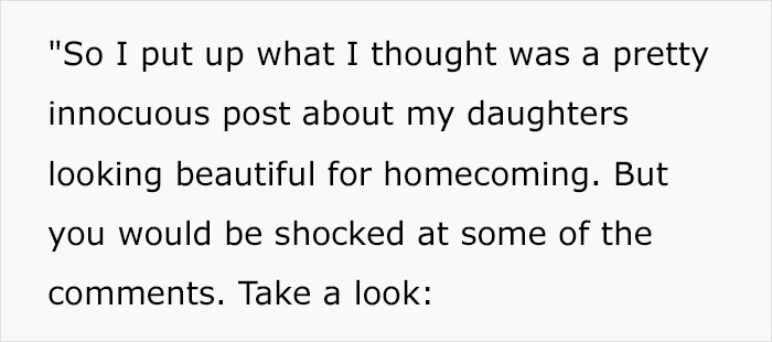 'Karens' Come After Teens' Homecoming Outfits, But Their Dad Is Not Having It And Issues A Brilliant Response 'Karens' Come After Teens' Homecoming Outfits, But Their Dad Is Not Having It And Issues A Brilliant Response
