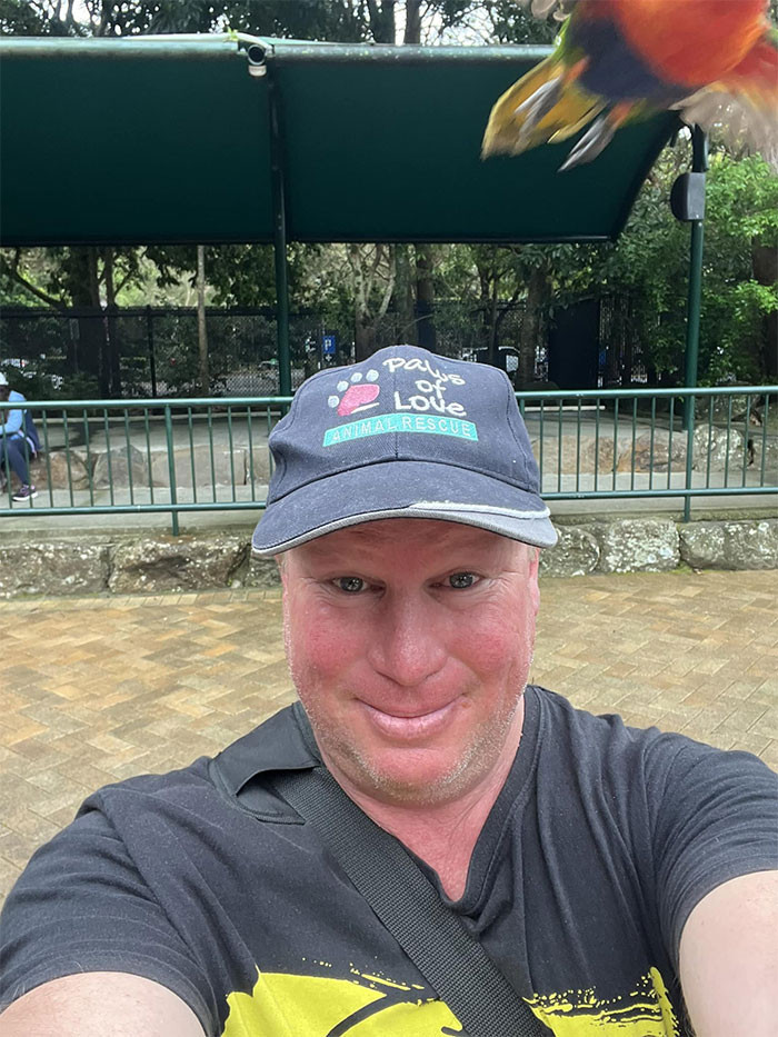 Went To Currumbin Wildlife Sanctuary, Here’s Me Feeding A Rosella . Photos Are Great For Memories