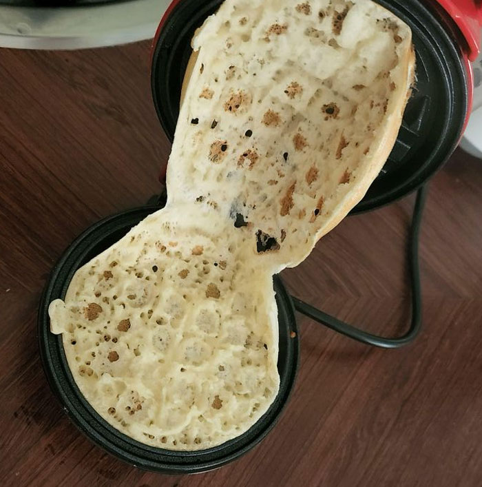 Failed Trying To Make Waffles Somehow