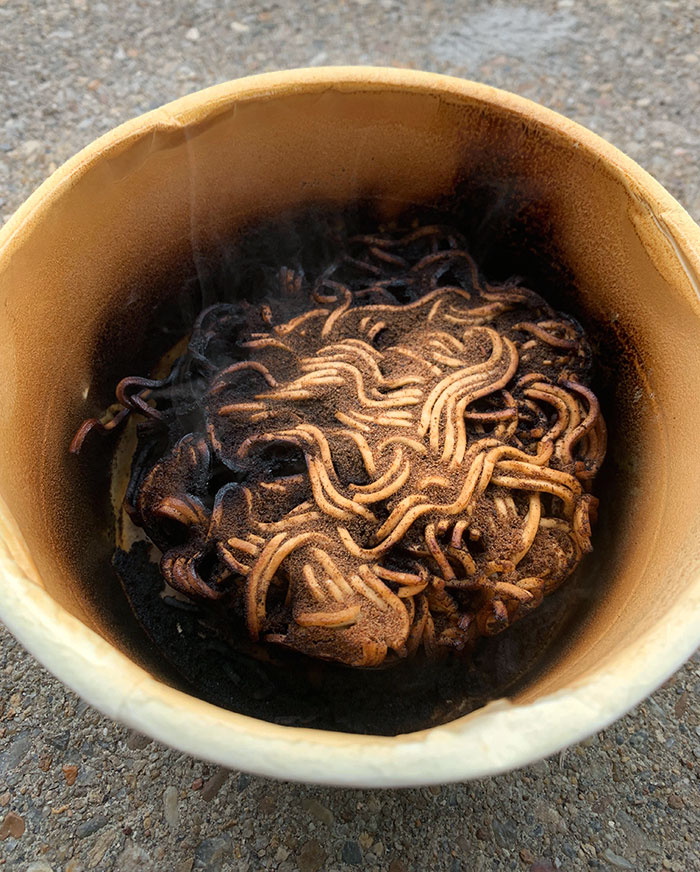 When Your 14-Year-Old Forgets To Add The Water Before Destroying The Ramen Noodles And Seasoning For 3 Minutes