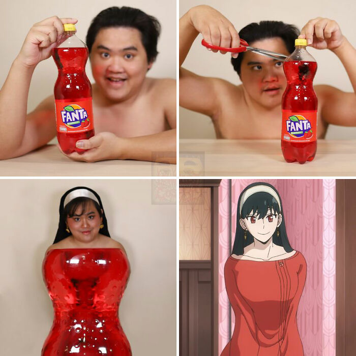 Man cosplay Yor from Spy X Family