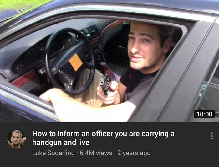 The Thumbnail They Used For This Serious Instructional Video