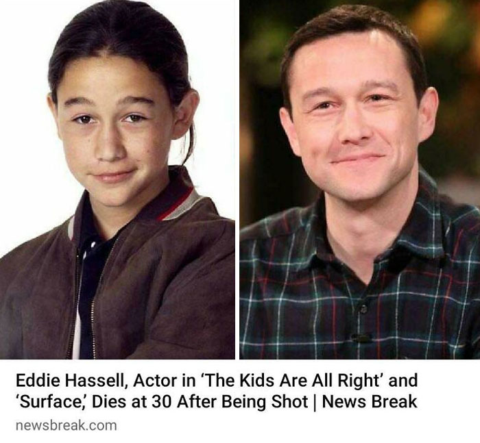 Thumbnail Announcing An Actor's Tragic Death Featuring A Completely Different But Much More Famous Actor Who Is Still Very Much Alive