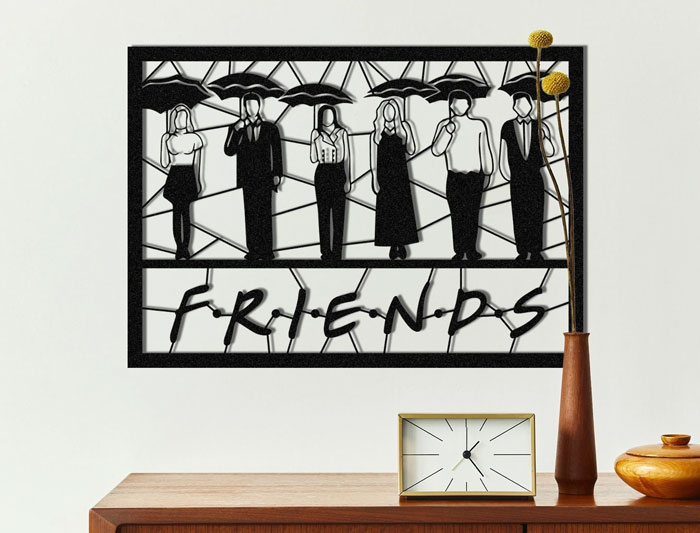Friends Metal Wall Art