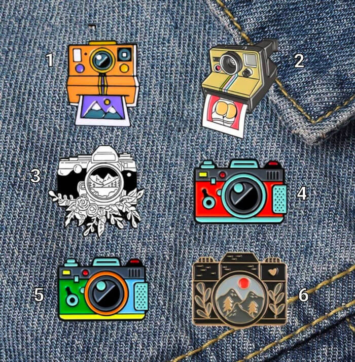 Pins In Camera Shape 