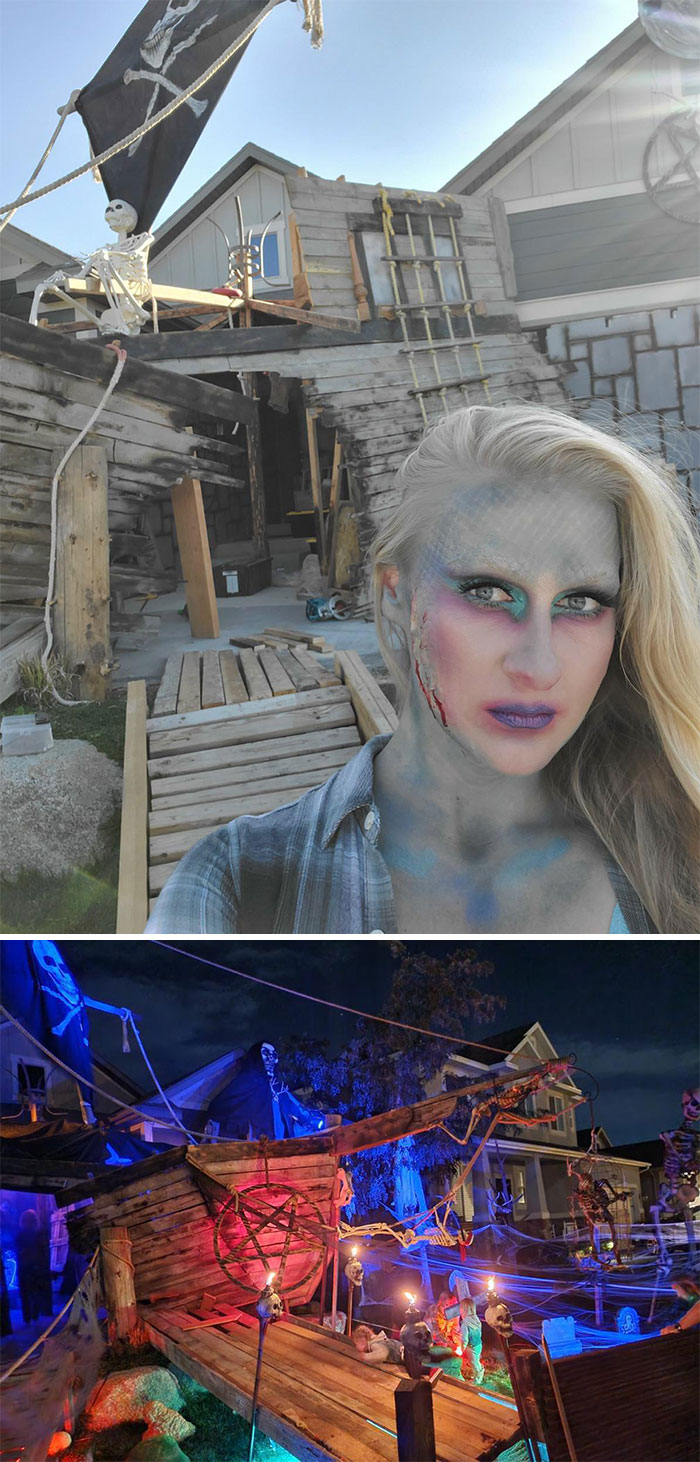 My Brother And Sister-In-Law Put Together The Most Epic Halloween Decorations Every Year