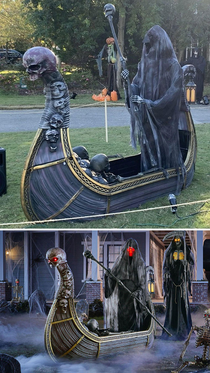 I've Got My 12 Foot Skeleton, Now I'm Anxiously Waiting For Home Depot To Bring Back Their 8 Foot Ferry Of The Dead