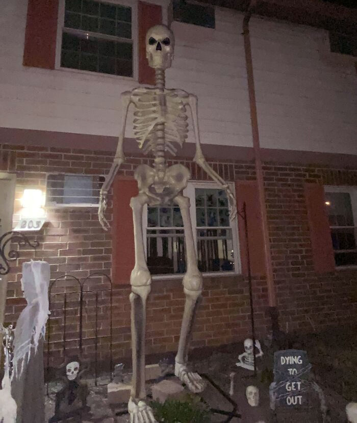 My Grandma's 12ft Skeleton In The Dark