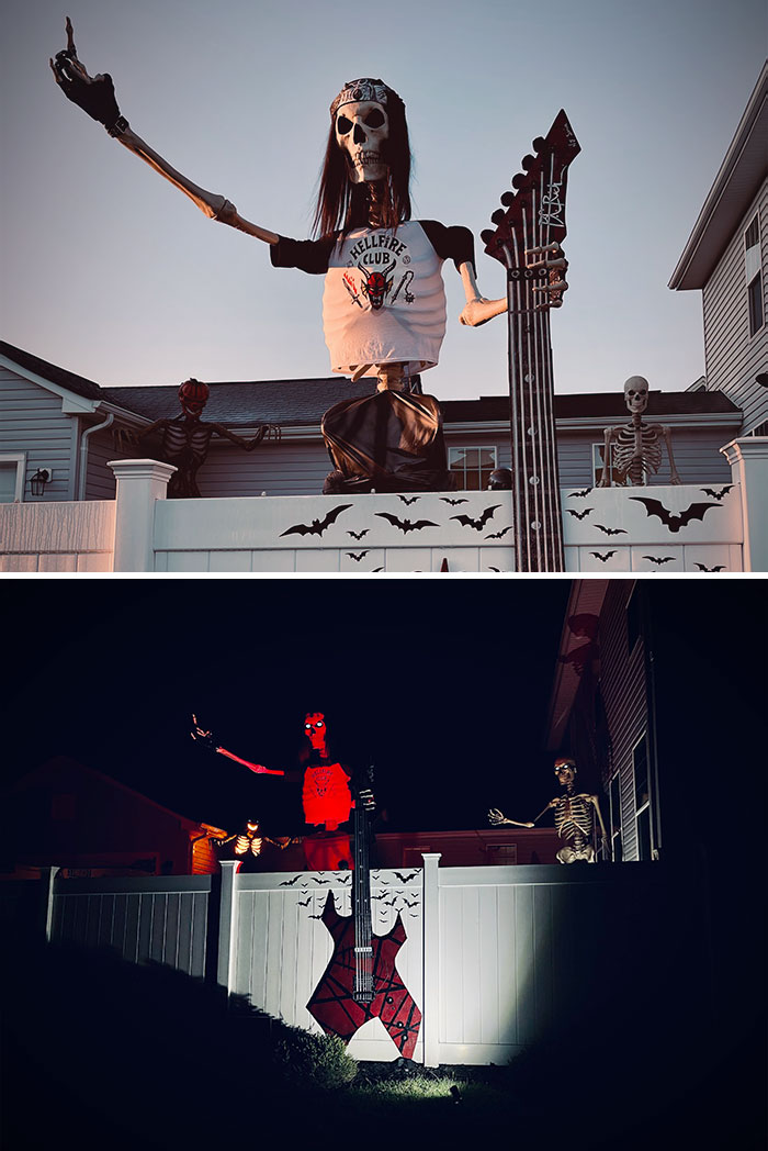 My 12ft Eddie Munson With A 9ft Guitar. Happy Halloween