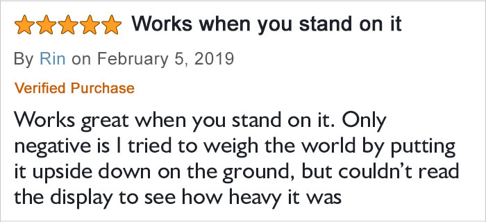 Slight Issue With Some Bathroom Scales