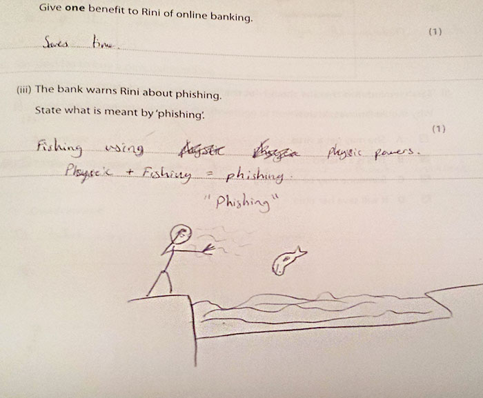 I'm Marking The Exam Papers. These Answers Keep Me Going