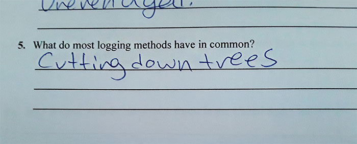 The Answer My Friend Wrote In Her Test