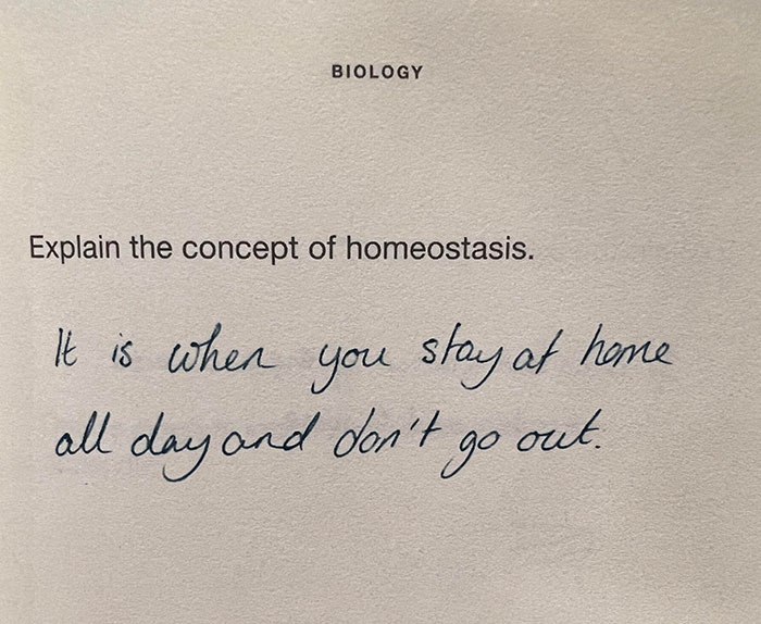 From The Book “The Very Best Totally Wrong Test Answers”