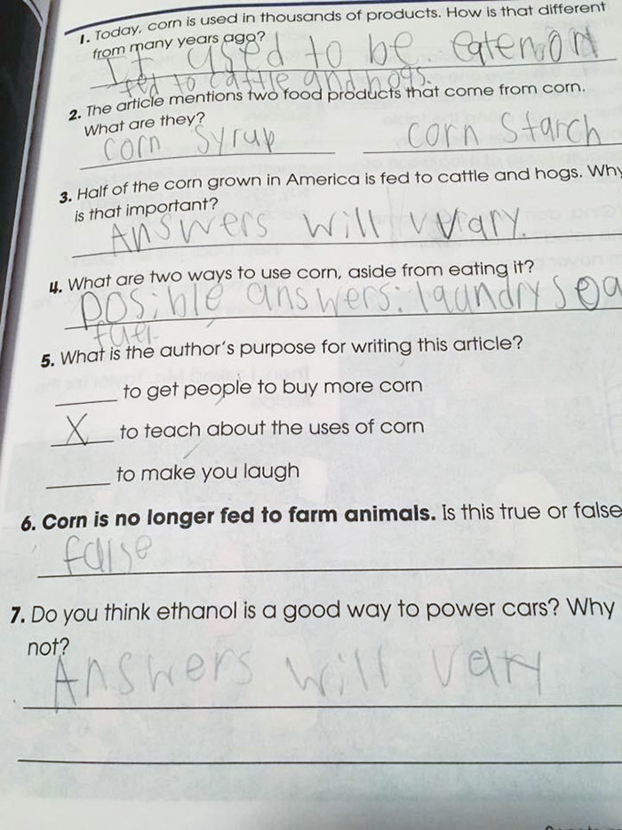 I Have A Feeling Someone Got A Hold Of The Answer Key