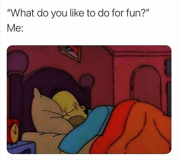 Sleeping character meme capturing the feeling of life being overwhelming.