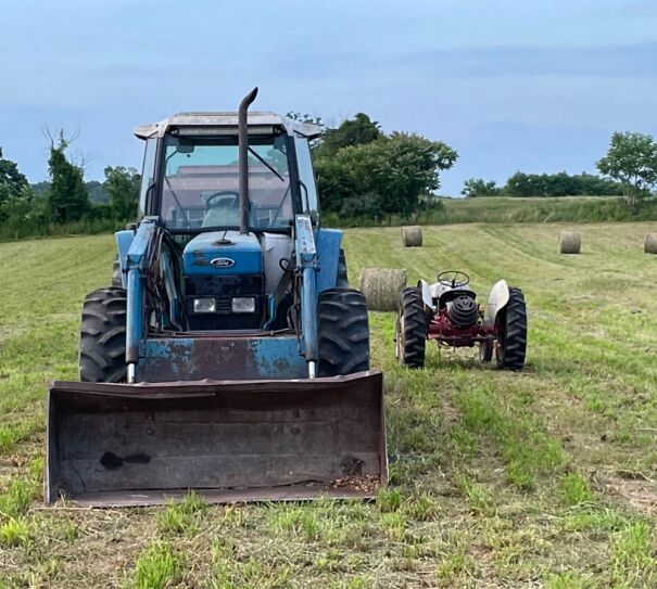 Old And New On The Same Farm