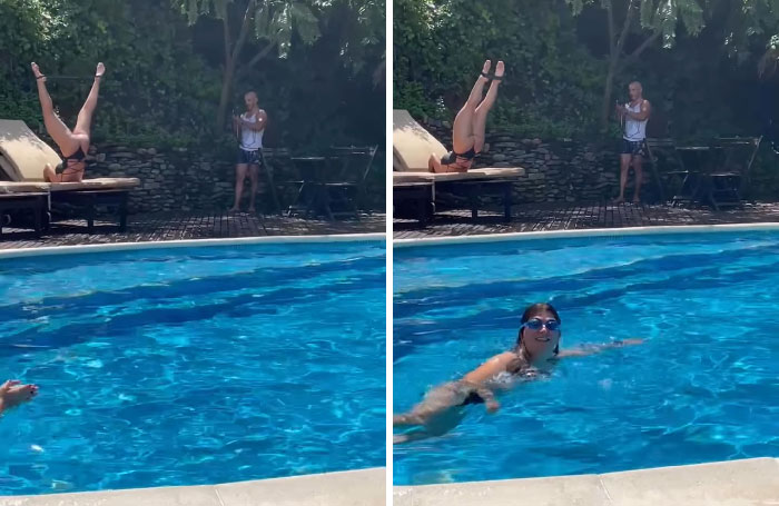 Soy la mujer con las gafas de natación del final