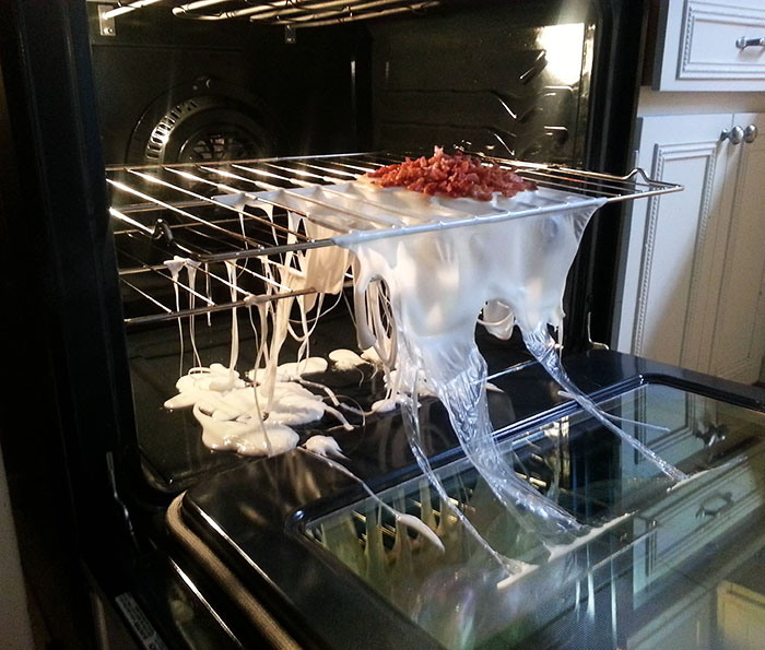 My Roommate Was Trying To Keep The Bacon Warm