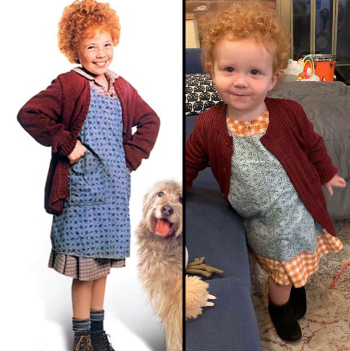 It’s The Hard Knock Life For This Toddler. Happy Halloween From My Daughter