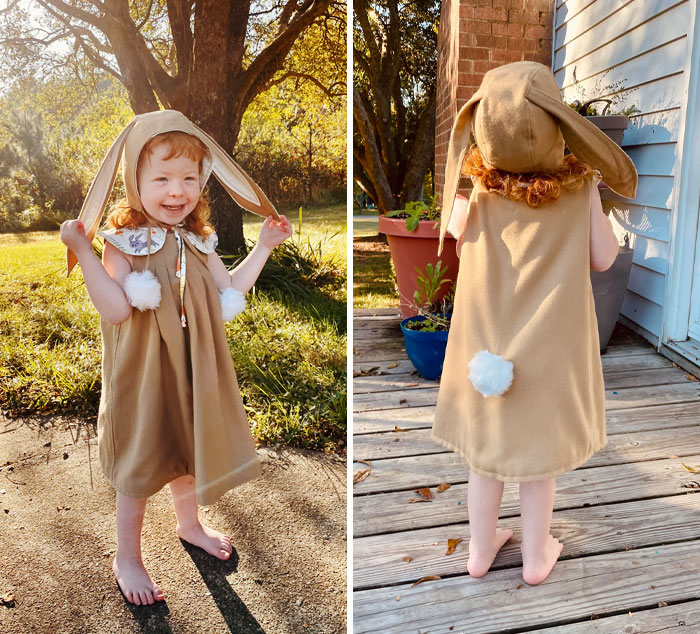 The Halloween Bunny Costume Is Complete