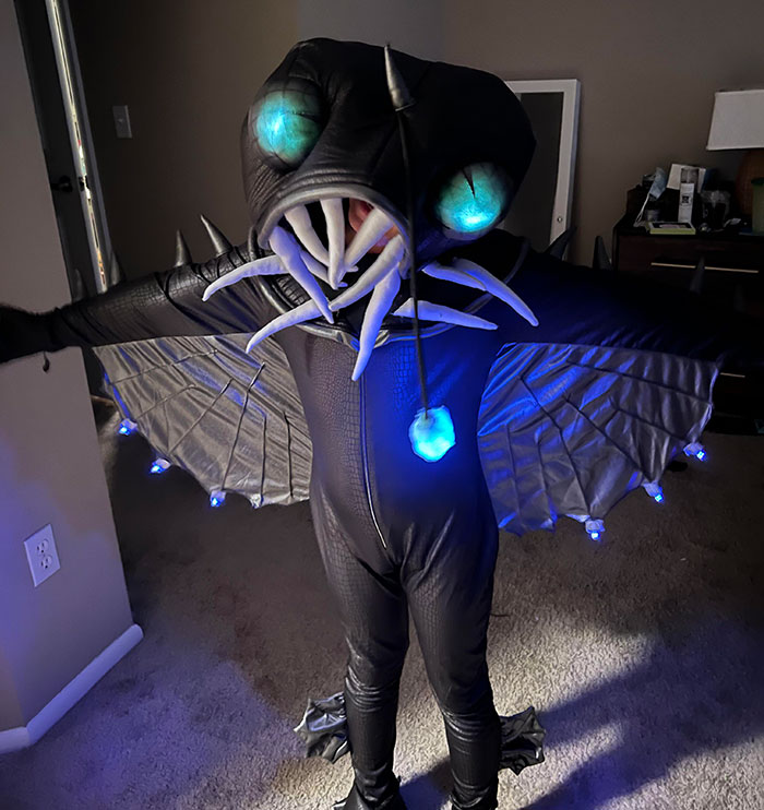 My 8-Year-Old Asked To Be An Anglerfish For Halloween But Only If I Could Make It Light Up