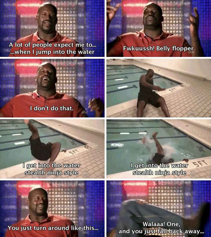 How To Casually Get In Water As A Big Man