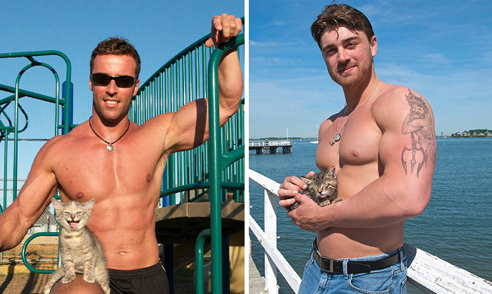 We’ve Been Creating Calendars “The Kittendales” For 16 Years To Raise Money For A Cat Shelter In Hull, MA (22 Pics)