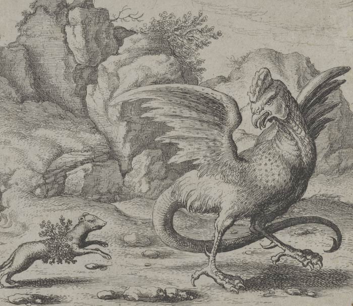 Painting of a Basilisk 