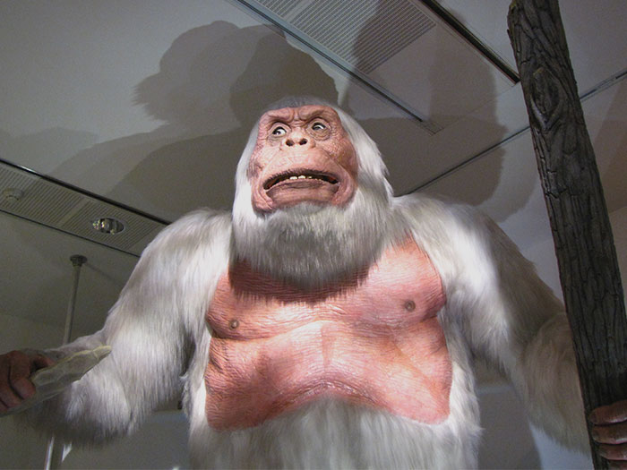 Sculpture of Yeti in a museum 