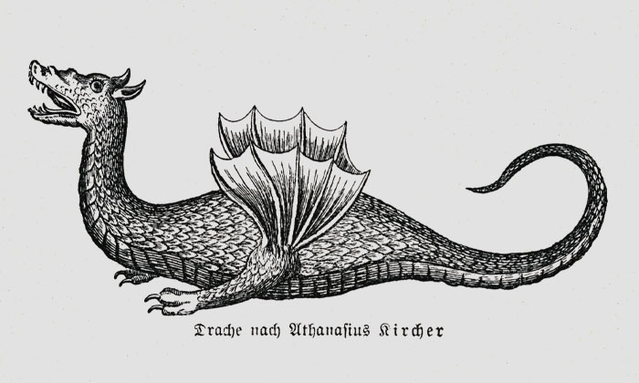 Old picture of a Dragon 