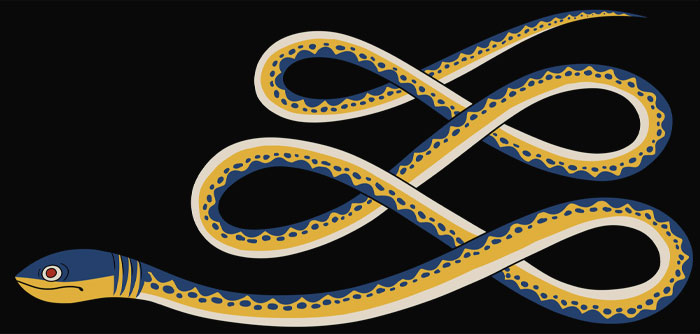 Painting of Apep snake 