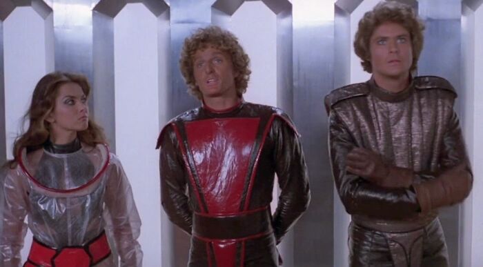 David Hasselhoff And Caroline Munro In Starcrash (1978)