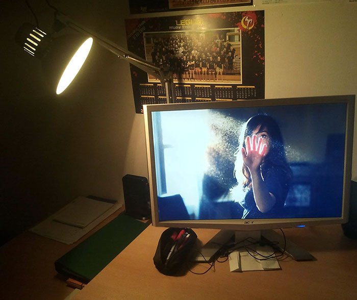 This Wallpaper Fits My Desk Lamp Perfectly