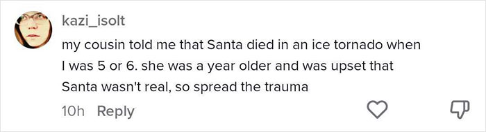 Dad Refuses To Participate In "Large-Scale Global Gaslighting" And Tells His Adopted Daughter That Santa And The Tooth Fairy Are Just Fictional Characters