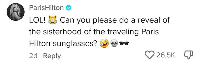 Guy Admits Having Stolen Paris Hilton's Dior Sunglasses Back In 2007, Is Surprised To See Her Response