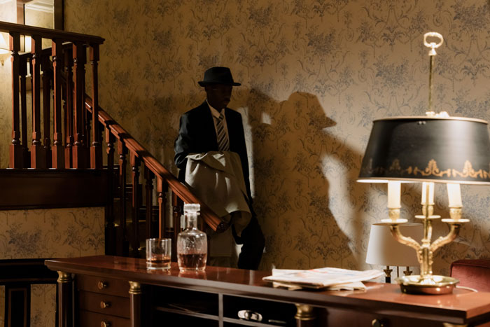 Picture of man walking down stairs