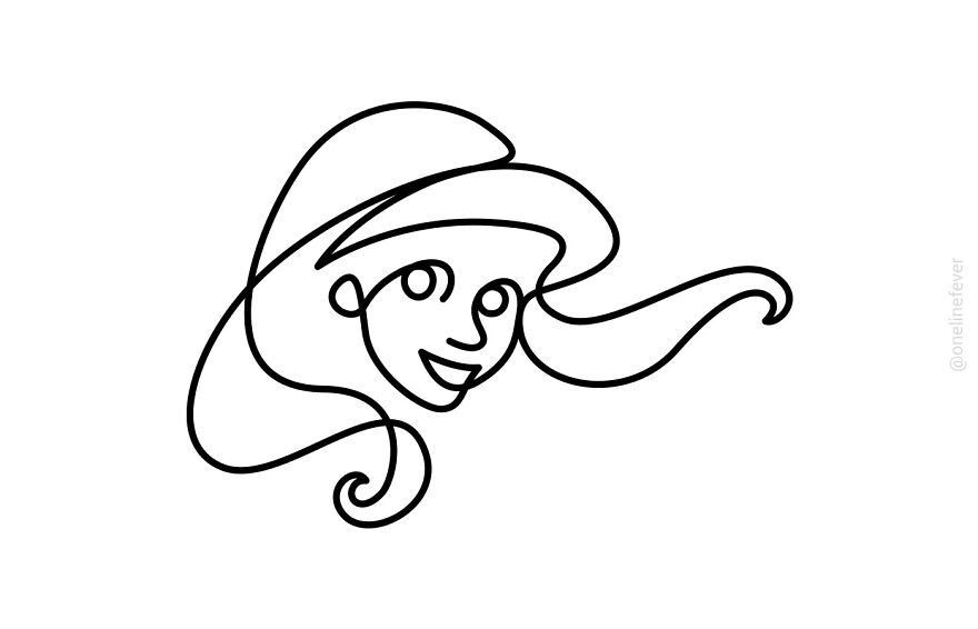 Black And White Little Mermaid