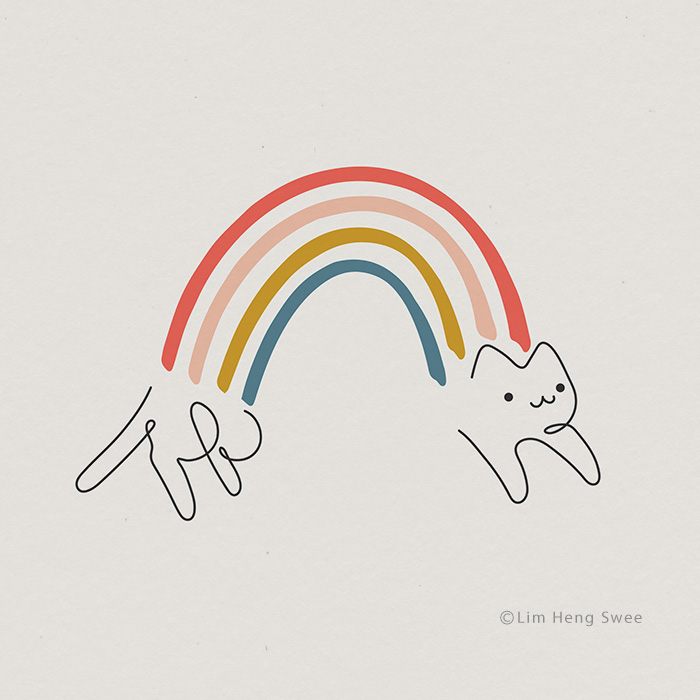 I Created These Illustrations Inspired By The Wisdom Of Cats Who Always Know Best On How And Where To Chill Out