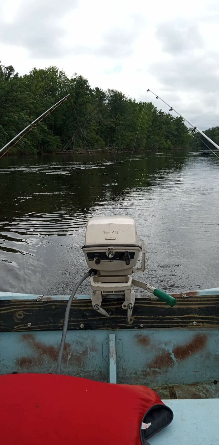My Catfish Hole In The Local River. The River Is Pretty Shallow And Doesn't Get Much Boat Traffic So I Usually Have This Section Of River Too Myself